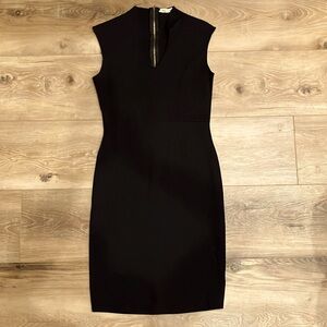 Black Classy Cocktail Dress with Back Zip